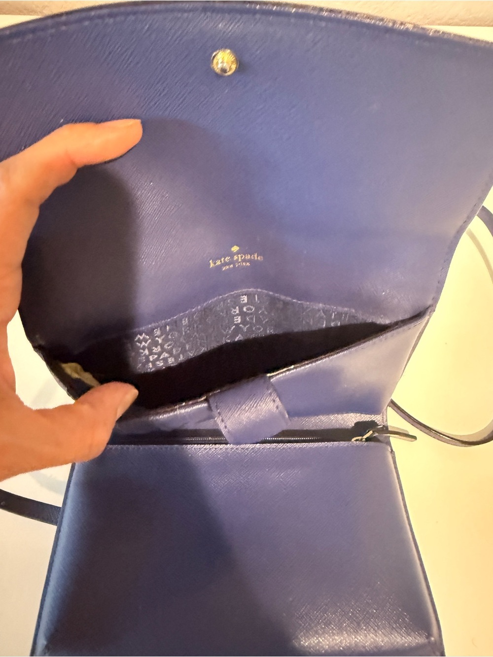 kate spade Navy Blue Crossbody Wallet - Picture 6 of 9